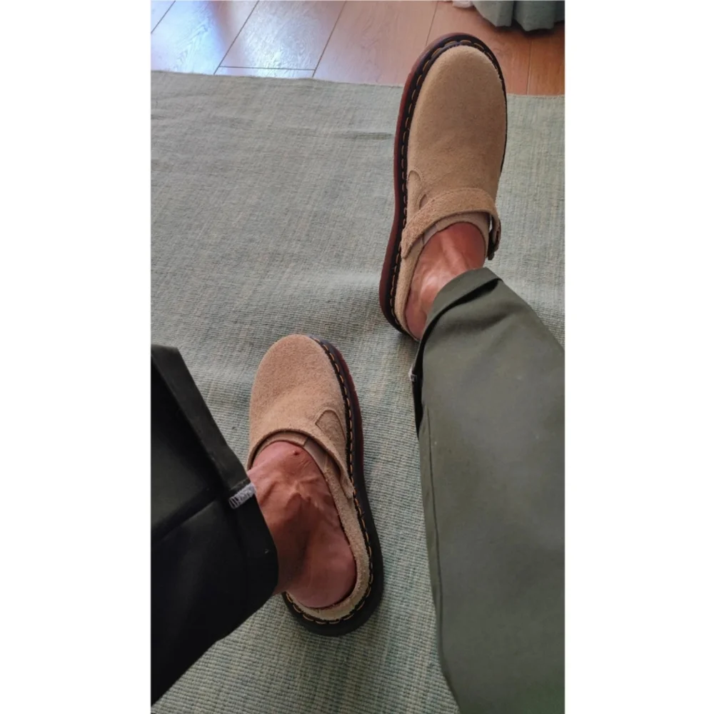 🆕️ Dr Martens Isham Desert Oasis Tan Suede Mules Womens 11 Men 9 Streetwear - Picture 15 of 16